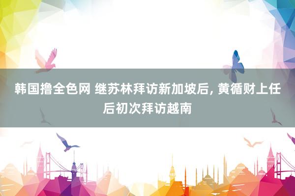 韩国撸全色网 继苏林拜访新加坡后, 黄循财上任后初次拜访越南