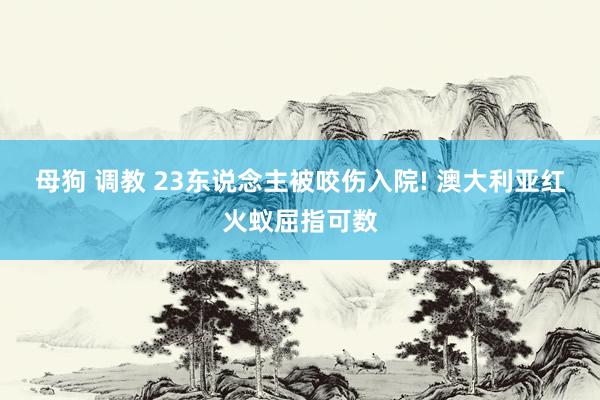 母狗 调教 23东说念主被咬伤入院! 澳大利亚红火蚁屈指可数
