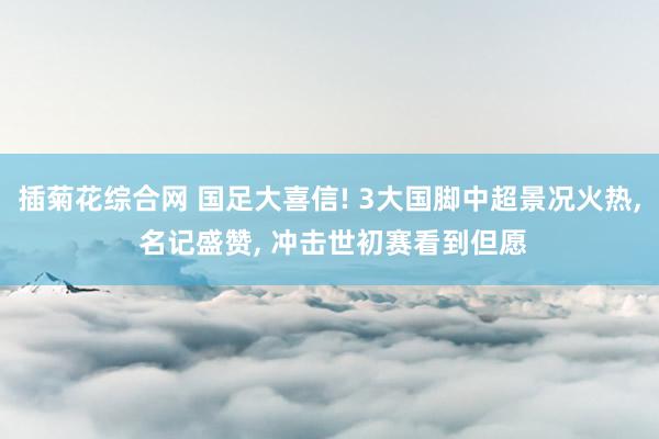 插菊花综合网 国足大喜信! 3大国脚中超景况火热, 名记盛赞, 冲击世初赛看到但愿
